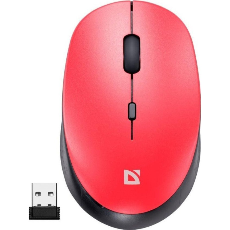 Defender Mouse Defender Wireless mouse Defender AURIS MB-027 optical non-clicious forceant 1600dpi red