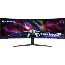 Samsung G95NC LED display 144,8 cm (57") 7680 x 2160 pikseliai Dual UHD QLED Balta