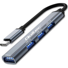 Qoltec HUB USB Qoltec HUB USB-C 3.1 4w1 adapter USB 3.0 | 3x USB 2.0 adapter
