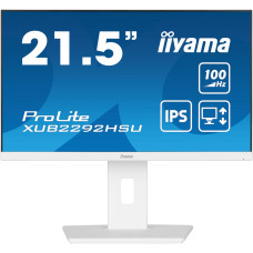 Iiyama ProLite XUB2292HSU-W6 kompiuterio monitorius 54,6 cm (21.5") 1920 x 1080 pikseliai „Full HD“ LED Balta