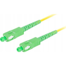 Lanberg Patchcord światłowodowy Lanberg SM SC/APC-SC/APC SIMPLEX 3.0MM LSZH G657A1 0.5m żółty