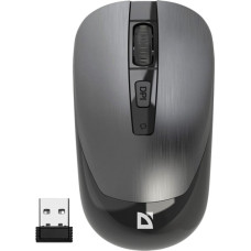 Defender Mysz Defender Mysz bezprzewodowa Defender WAVE MM-995 optyczna bezklikowa silent 1600dpi srebrna