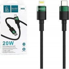 Denmen Kabel USB Denmen KABEL USB TYP-C DO IPHONE PD USB-C 3,6A DENMEN CZARNY OPLOT 1M D62 20W