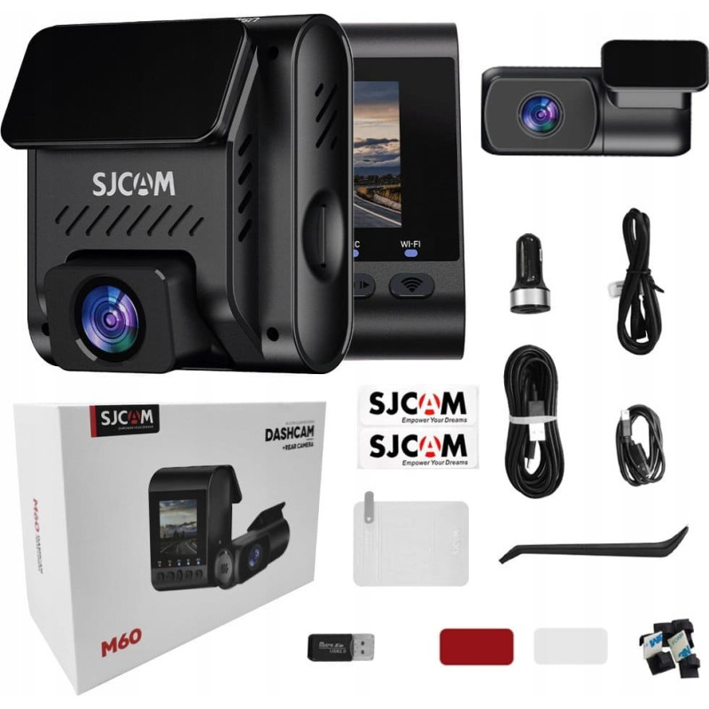 Sjcam Wideorejestrator SJCAM SJCAM SJDASH M60 CZARNY (2CH) +kamera
