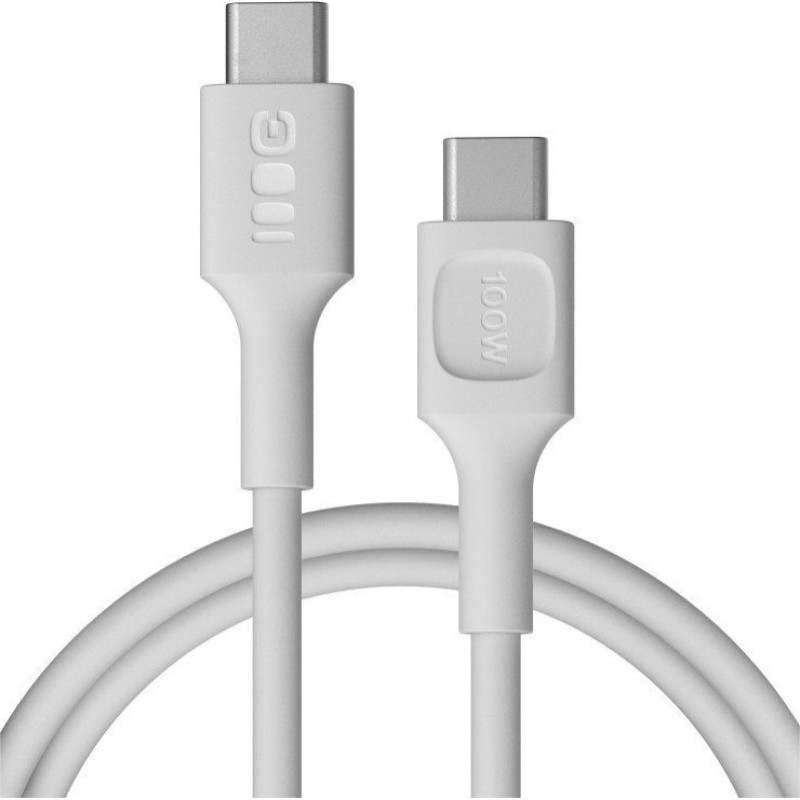 Green Cell Kabel USB-C-USB-C PowerFlex 100W silikonowy 1.2m biały