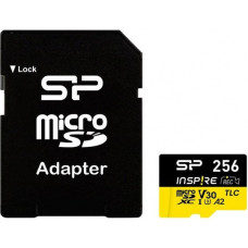Silicon Power Karta pamięci microSDXC Inspire 256GB UHS-I U3 A2 V30 4K TLC