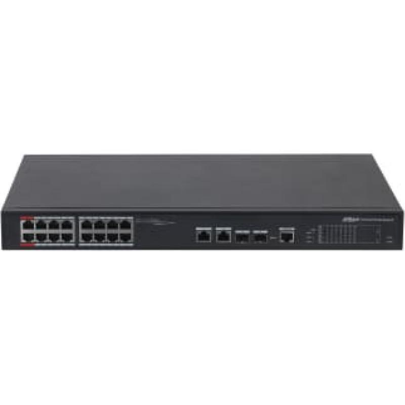 Dahua Technology PoE PFS4218-16ET-240 Ne-valdomas Gigabit Ethernet (10/100/1000) Maitinimas per Eternetą (PoE)