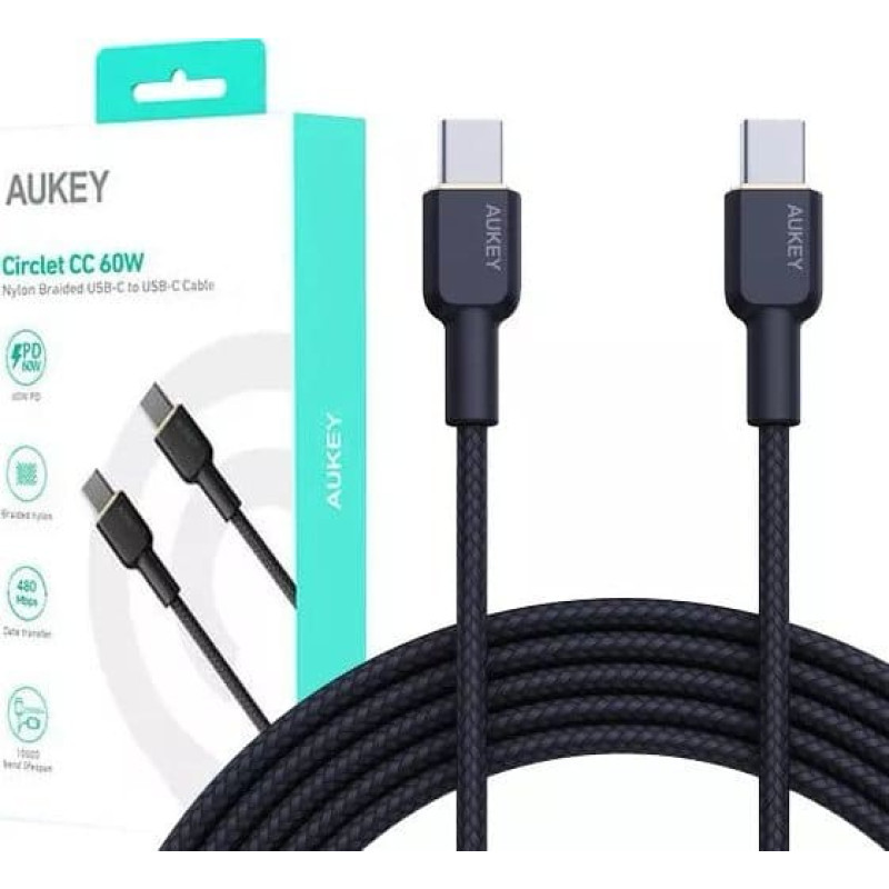 Aukey USB cable Aukey USB-C - USB-C 1 m Black (CB-NCC1 BK)