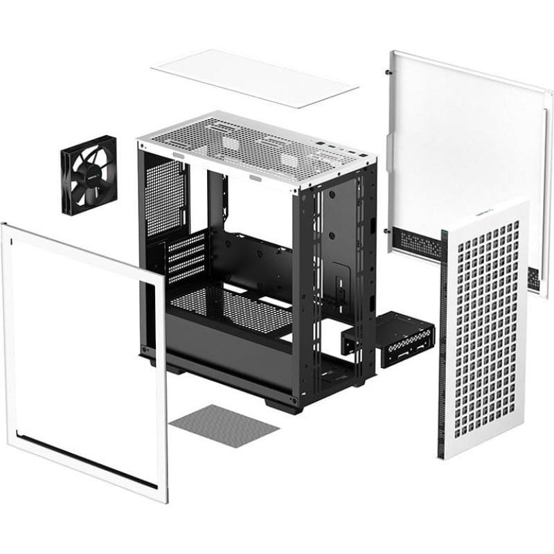 Deepcool CH370 WH „Mini Tower“ Balta