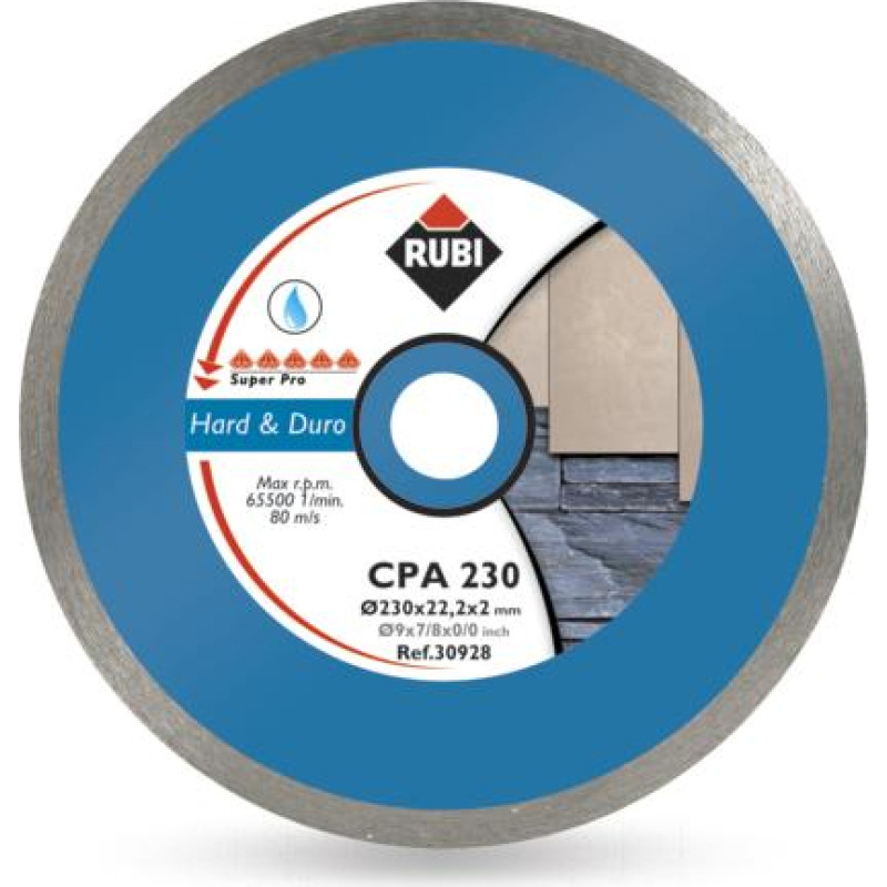 Rubi TARCZA DIAMENTOWA DO TWARDYCH MATERIAŁÓW CPA 200 x 25,4mm SUPERPRO