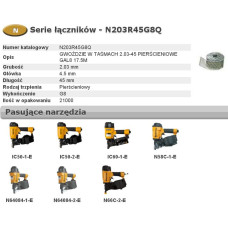 Bostitch GWOŹDZIE W TASMACH N55  2,03-45 RING GALWANIZOWANE G8 21 000szt.