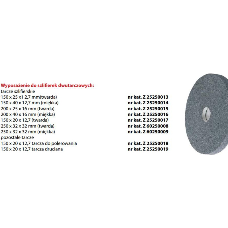 Proma TARCZA SZLIFIERSKA 200x25x16 TWARDA