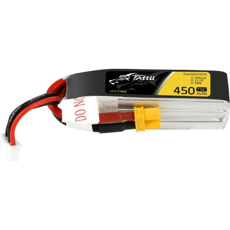 Tattu 450mAh 11.1V 75C 3S1P Long battery