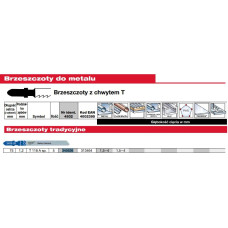 Milwaukee BRZESZCZOT DO WYRZYNARKI 75/1,2mm T118A 5szt. METAL