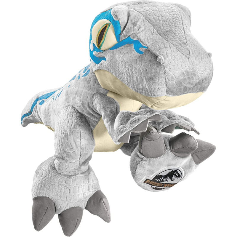 Schmidt Spiele Jurassic World, Blue, cuddly toy (grey/blue, 48 cm)