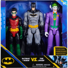 Spinmaster Spin Master Batman 30cm Figure Set of Batman (Rebirth), Robin and Joker, play figure