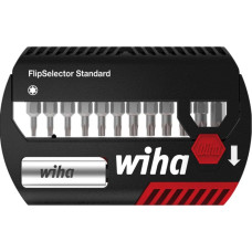 Wiha bit set FlipSelector Standard, TORX (black/red, 15 pieces, with belt clip)