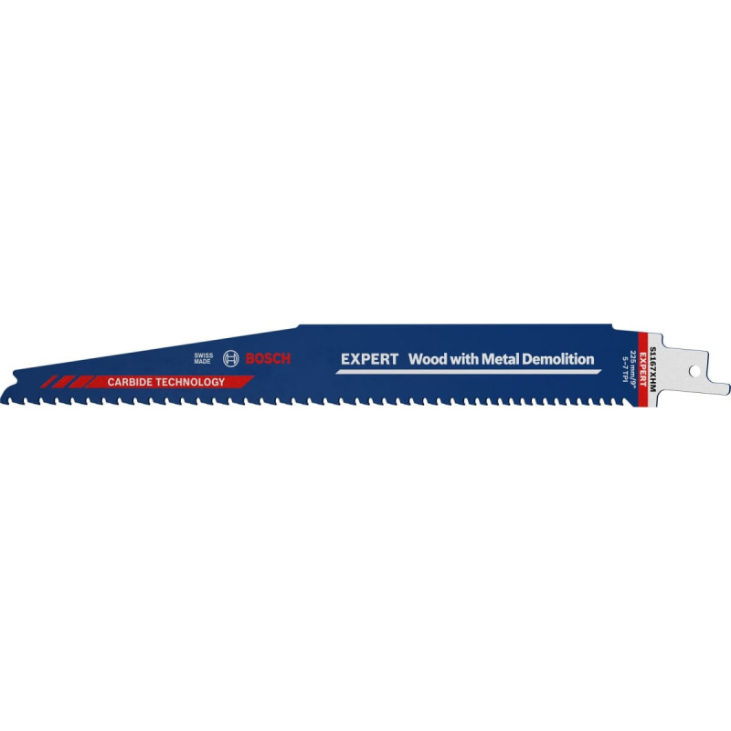 Bosch Expert sabre saw blade 'Wood with Metal Demolition' S 1167 XHM, 3 pieces (length 225 mm)