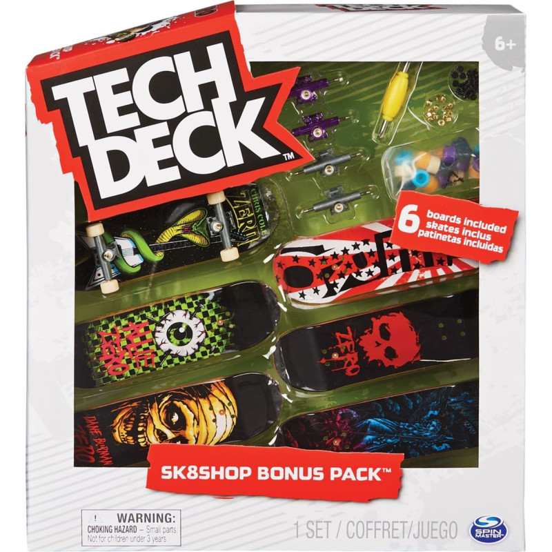 Spinmaster Spin Master Tech Deck - Sk8te Shop Bonus Pack, Toy Vehicle (Multicolored)