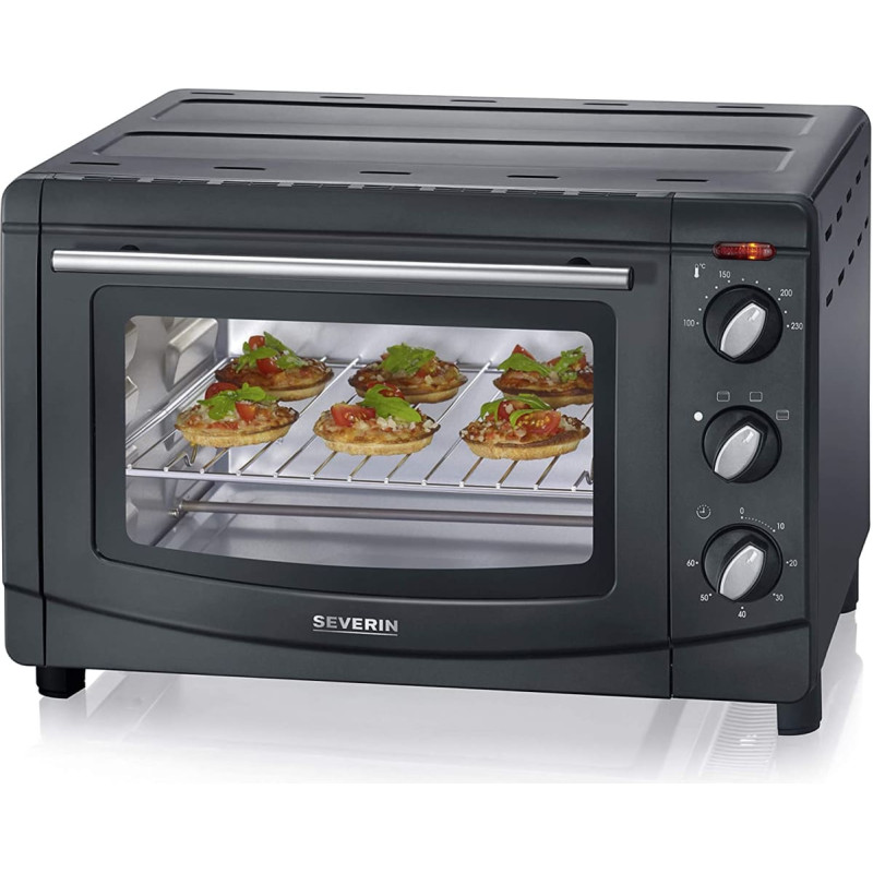 Severin oven & toast oven TO 2067, mini oven (black)
