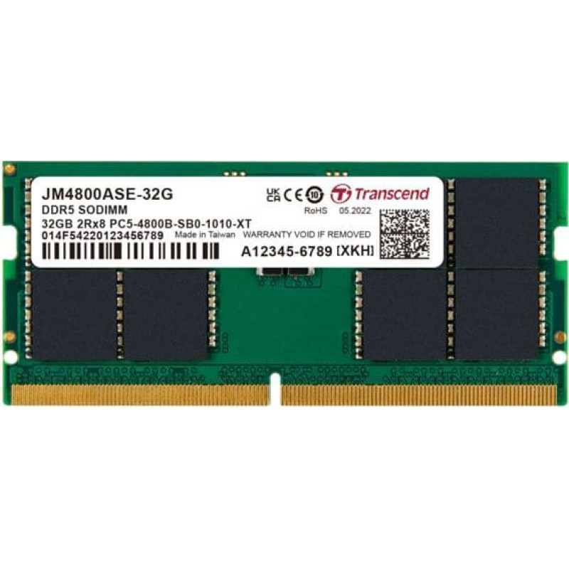 Transcend JetRAM DDR5 4800 32GB SO-DIMM