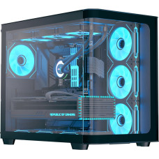 Aerocool P500C-G-BK-v1, tower case (Black, Tempered Glass x 3)