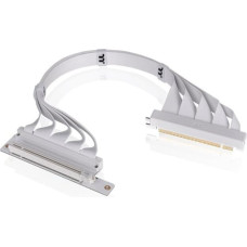 Thermaltake PCI-E 4.0 Dual 90° Riser Cable (white, 40cm)