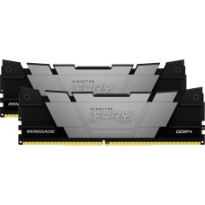 Kingston FURY DDR5 - 64GB - 3200 - CL - 16 (2x 32 GB) dual kit, RAM (black/silver, KF432C16RB2K2/64, FURY Renegade Black XMP, INTEL XMP)