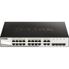 D-Link DGS-1210-20 Valdomas L2 Gigabit Ethernet (10/100/1000) 1U Juoda