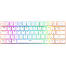 Mechaninė klaviatūra Royal Kludge RK61 RGB, raudonas jungiklis (baltas)