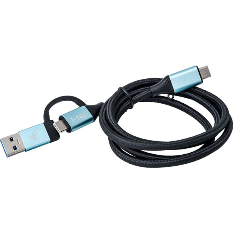 I-Tec C31USBCACBL USB kabelis USB 3.2 Gen 1 (3.1 Gen 1) 1 m USB C Juoda, Mėlyna