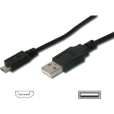 Premiumcord USB cable PremiumCord USB-A - microUSB 1 m Black (ku2m1f)