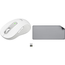 Logitech Mysz Logitech M650 L Biało-szary (910-006238) + Studio Series - MID GREY (956-000052)