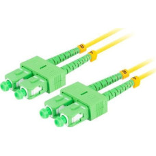 Lanberg PATCHCORD ŚWIATŁOWODOWY SM SC/APC-SC/APC DUPLEX 3.0MM LSZH G657A1 1M ŻÓŁTY LANBERG