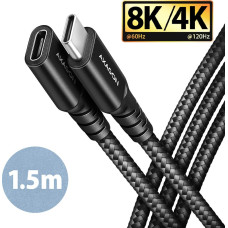 Axagon BUCM32-CF15AB USB kabelis USB 3.2 Gen 2x2 1,5 m USB C Juoda