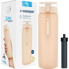 Wessper Butelka szklana ActiveMax 680 ml beżowa