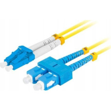 Lanberg Patchcord światłowodowy Lanberg SM SC/UPC-LC/UPC DUPLEX 3.0MM LSZH G657A1 0.5m żółty