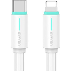Usams Kabel USB Usams USAMS Kabel USB-C/Lightning 1m SJ735 30W biały/white YU Series SJ735USB02 (US-SJ735)