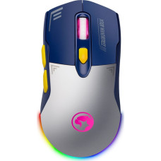 Marvo Mysz bezprzewodowa, Marvo DUKE 20, niebiesko-bia�y, optyczna, 4800DPI