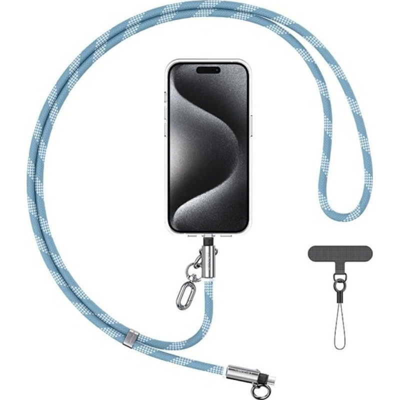 Usams SJ746 30W USB-C to Lightning 1.2m Blue Phone Lanyard with Charging Cable