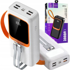 Kaku POWER BANK DENMEN BATERIA AWARYJNA 30000mAh BIAŁY DP31 USB + TYP-C