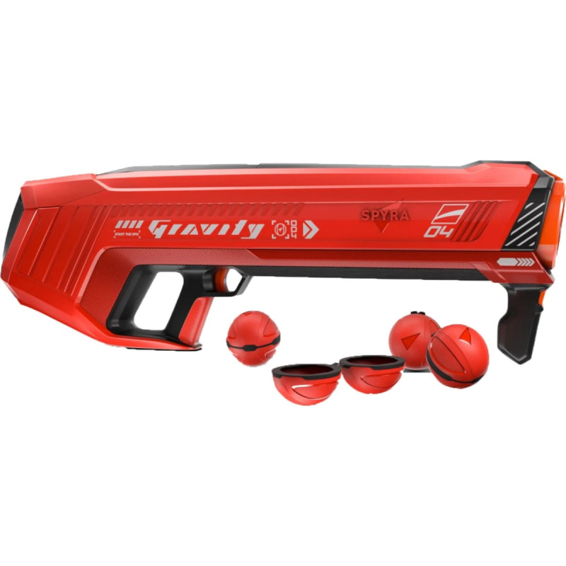 Spyraone Spyra Gravity, water bomb launcher red