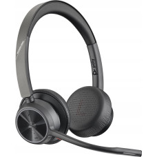 Poly „ Voyager 4320-M“ „Microsoft Teams“ sertifikuotos ausinės + BT700 raktas + įkrovimo stovas