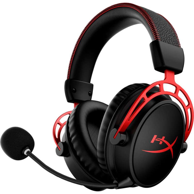 Hyperx &bdquo;HyperX Cloud Alpha&ldquo; - belaidės žaidimų ausinės (juodos-raudonos)