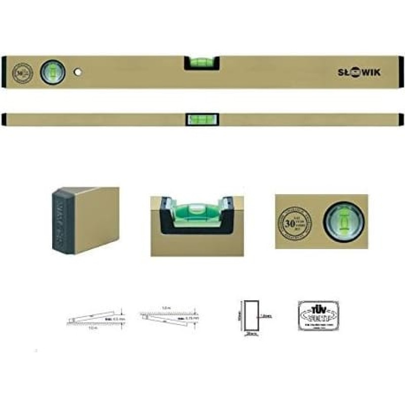 Słowik SŁOWIK POZIOMNICA ZŁOTA P01 1500mm