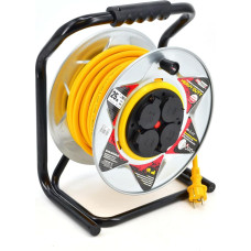 Awtools AW METAL HD CABLE REEL 30m 3x2,5mm 16A / 3680W / IP44 YELLOW