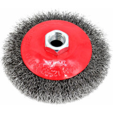 Awtools AW CRIMPED WIRE BEVEL BRUSH 115mm M14