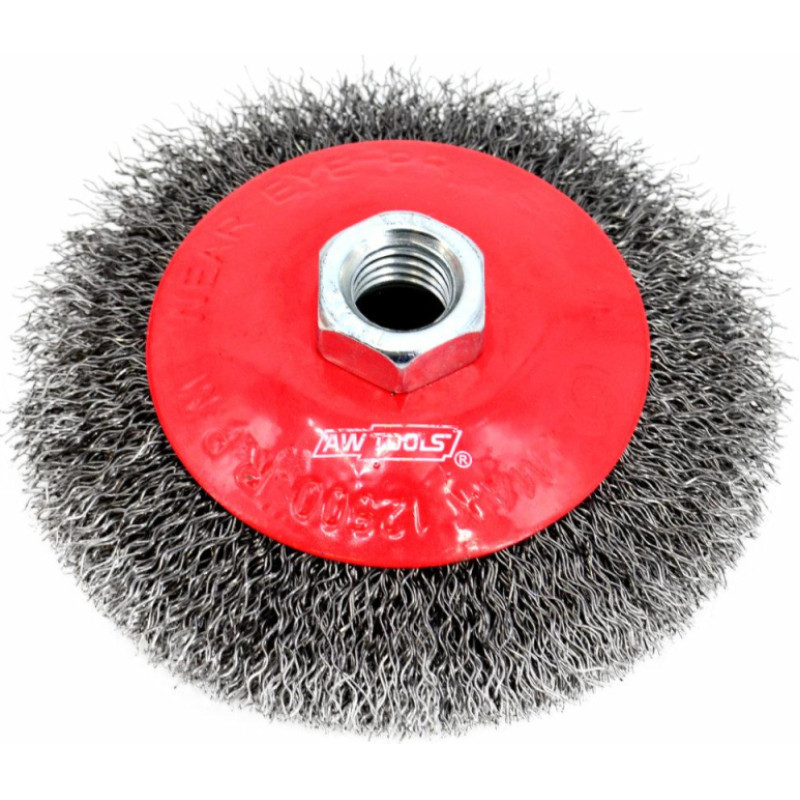 Awtools AW CRIMPED WIRE BEVEL BRUSH 115mm M14