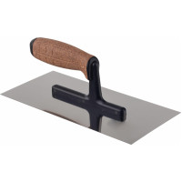 Awtools AW STAINLESS STEEL SMOOTH TROWEL 270mm/ CORK HANDLE & NYLON SHANK