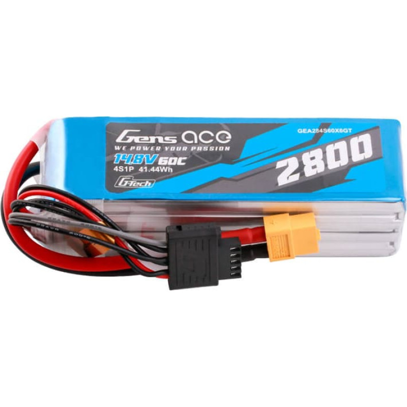 Gens Ace G-Tech Soaring 2800mAh 14.8V 60C 4S1P LiPo  XT60